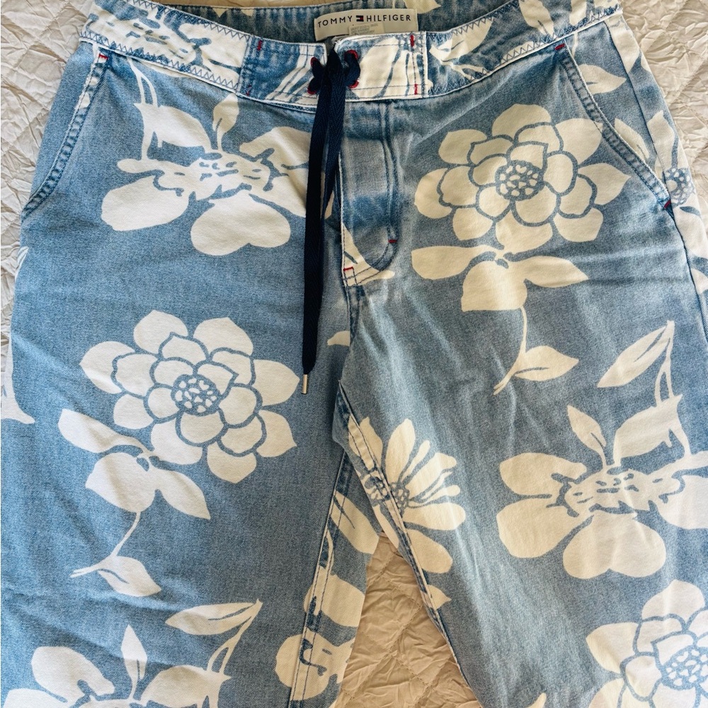 Tommy Hilfiger Blue Floral Print Jeans